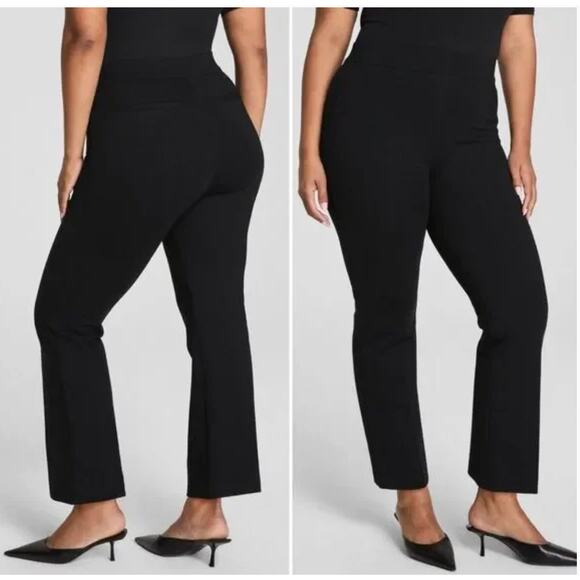 SPANX Pants - Spanx Pant XL The Perfect Kick Flare Black Stretch Work Pull On Career Office